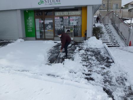 雪の日です。