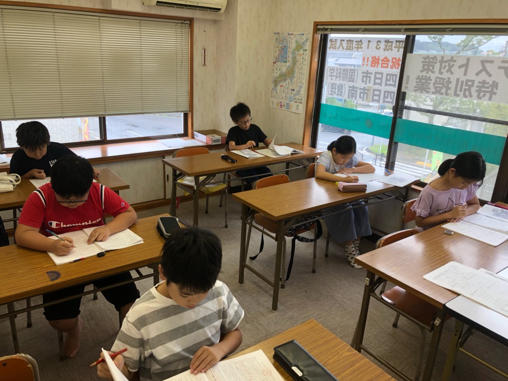 夏期講習、あと数日。
