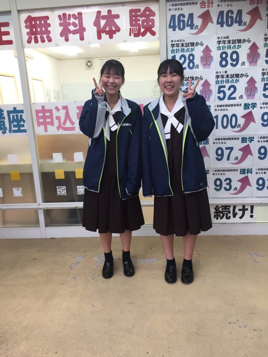 卒塾生が大矢知校を訪問してくれました