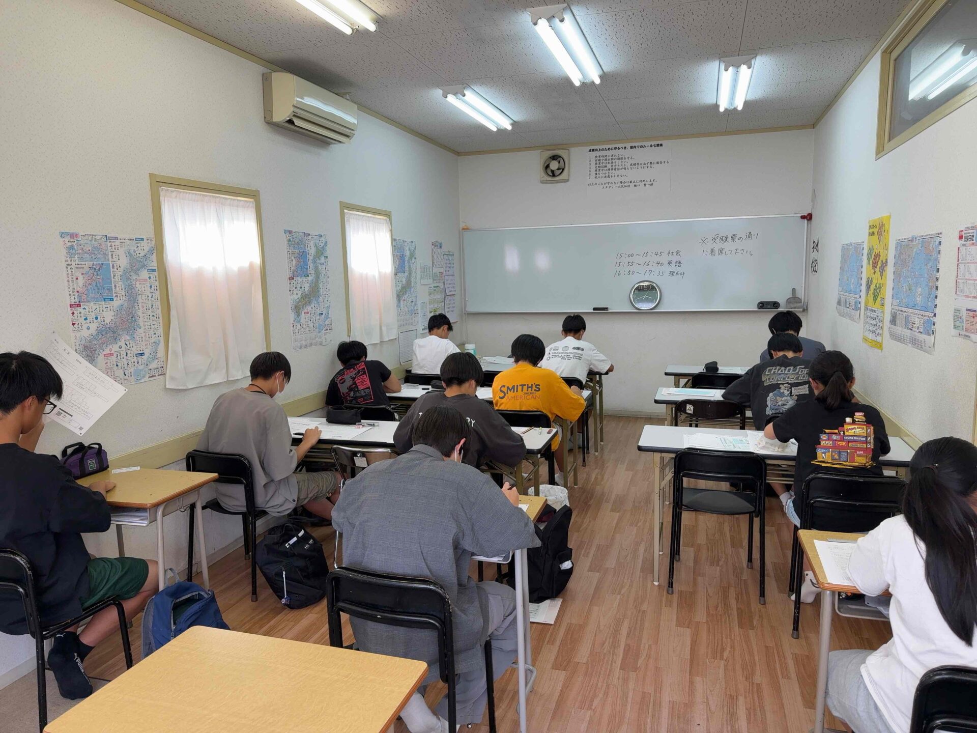 夏期講習最終日！三重ぜんけん模試を実施中！！　スタディー大矢知校